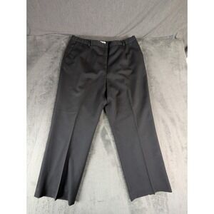 Pendleton Plus Size 18W Black Wool Blend Pleated Trousers Dress Pants
